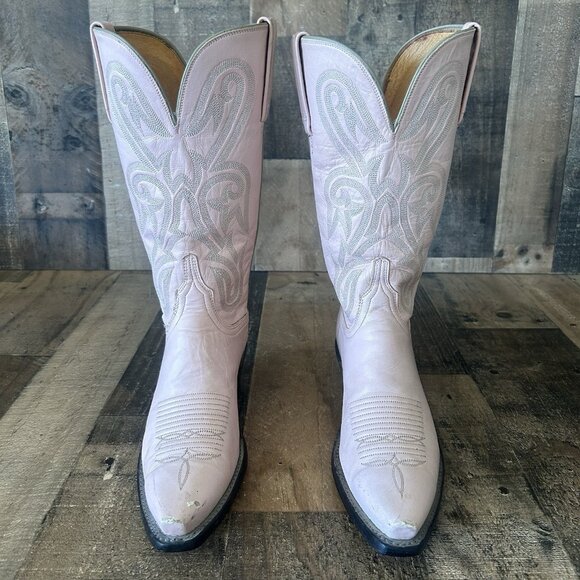 Lucchese N4531 Pink 1883 Western Cowboy Boots Womens 8 B - Picture 7 of 12